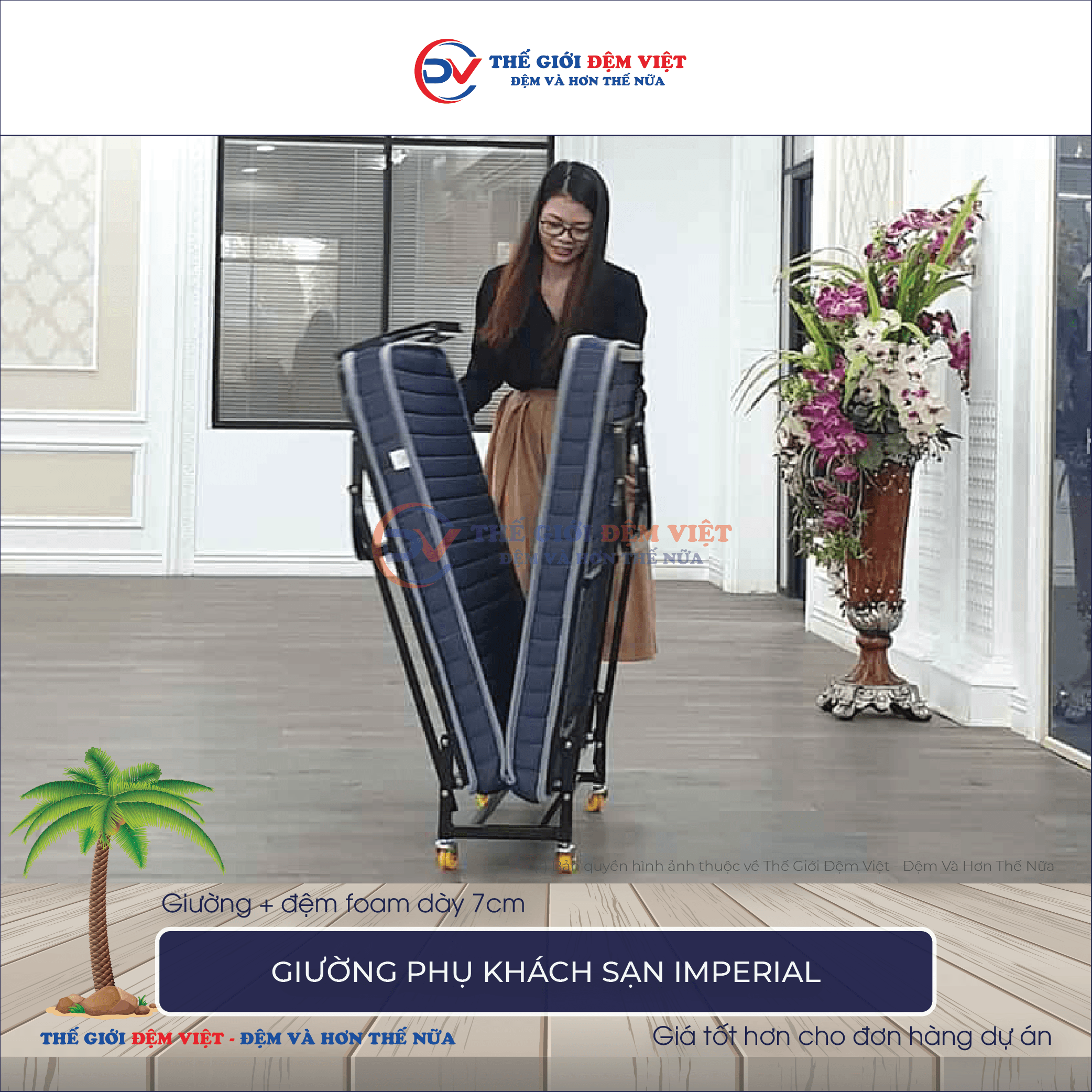 Giường phụ khách sạn imperial