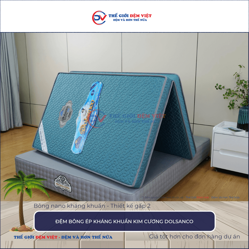 Đệm bông ép Kim Cương Dolsanco