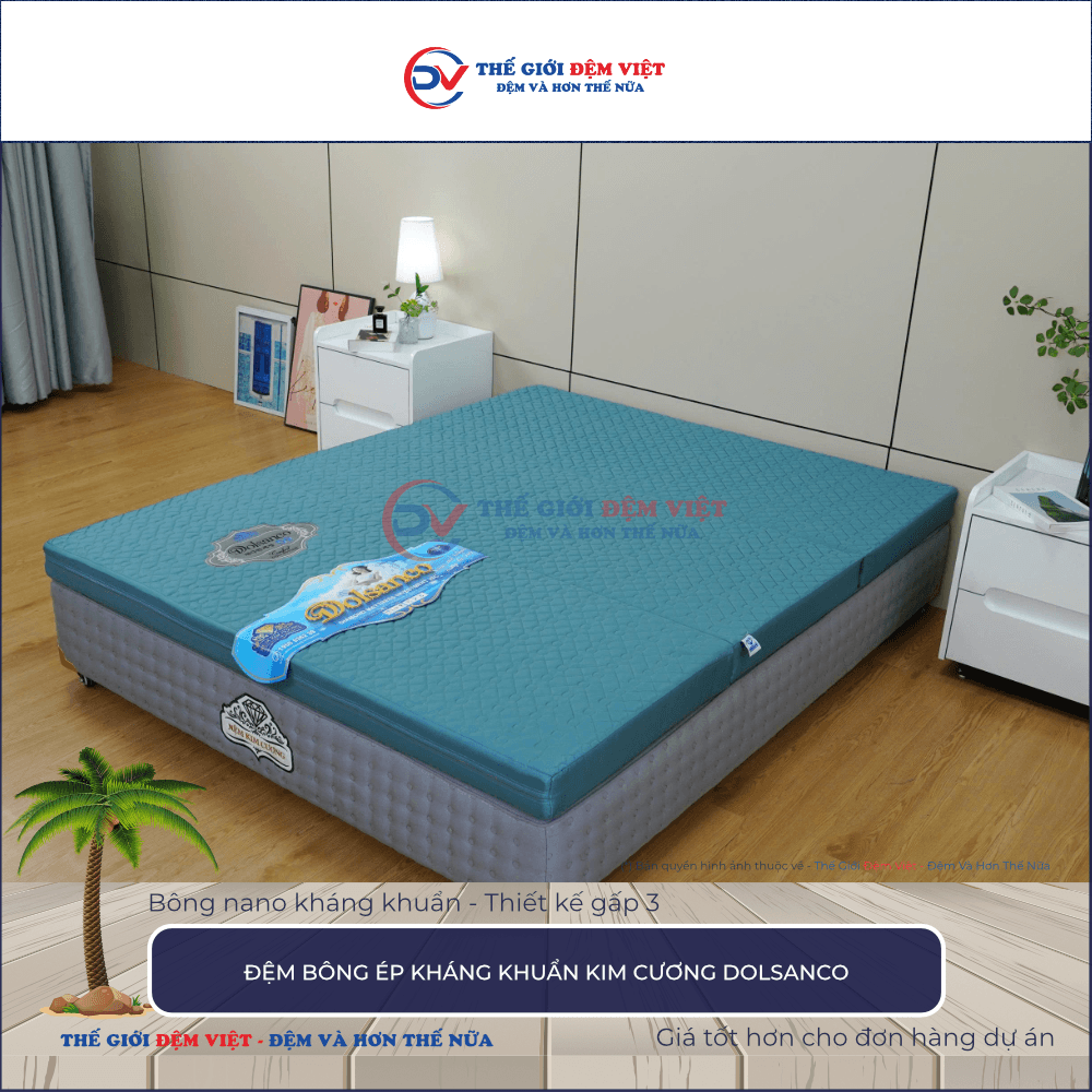 Đệm bông ép Kim Cương Dolsanco