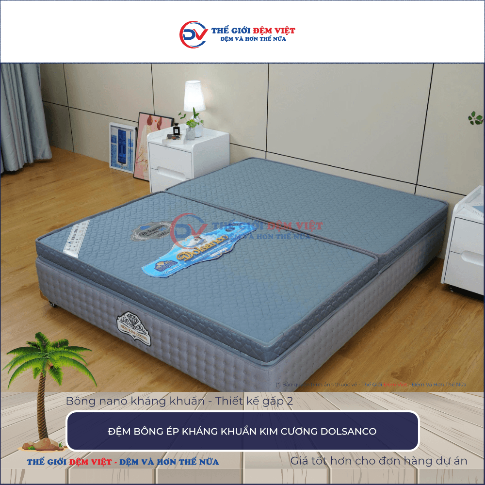 Đệm bông ép Kim Cương Dolsanco