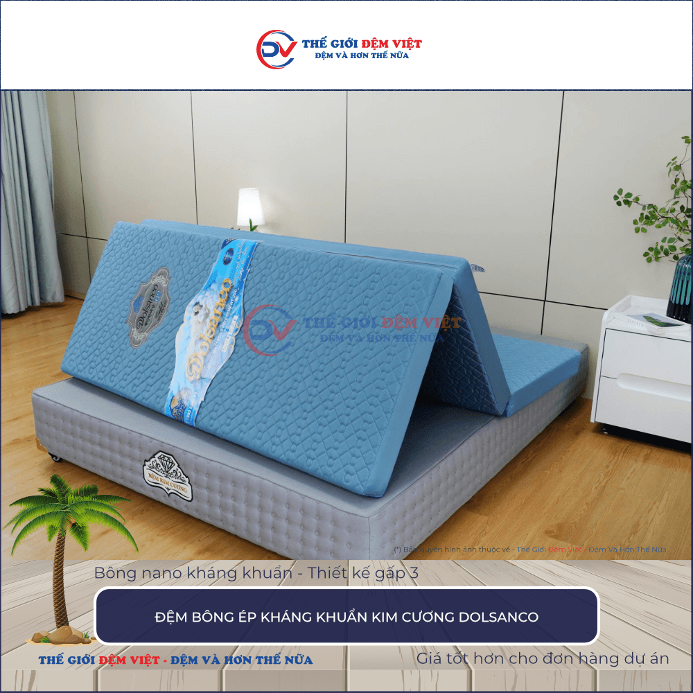 Đệm bông ép Kim Cương Dolsanco