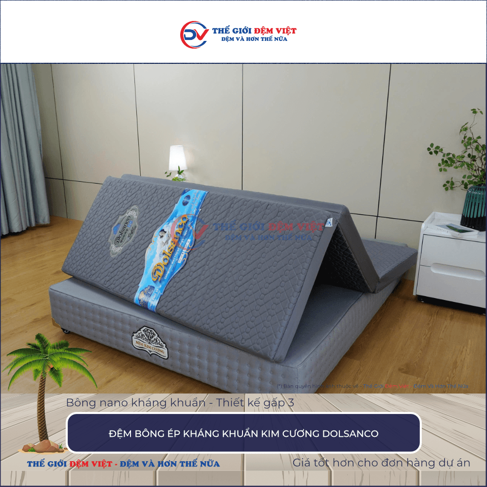 Đệm bông ép Kim Cương Dolsanco