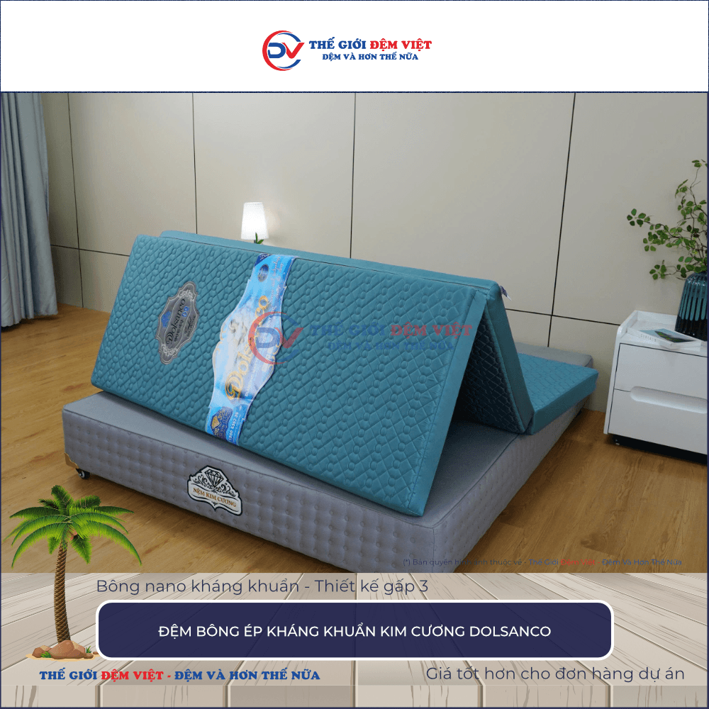 Đệm bông ép Kim Cương Dolsanco