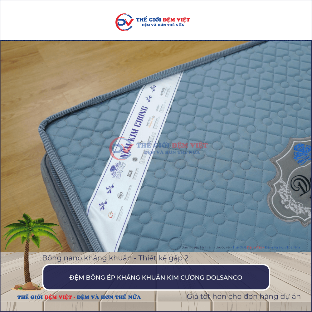 Đệm bông ép Kim Cương Dolsanco
