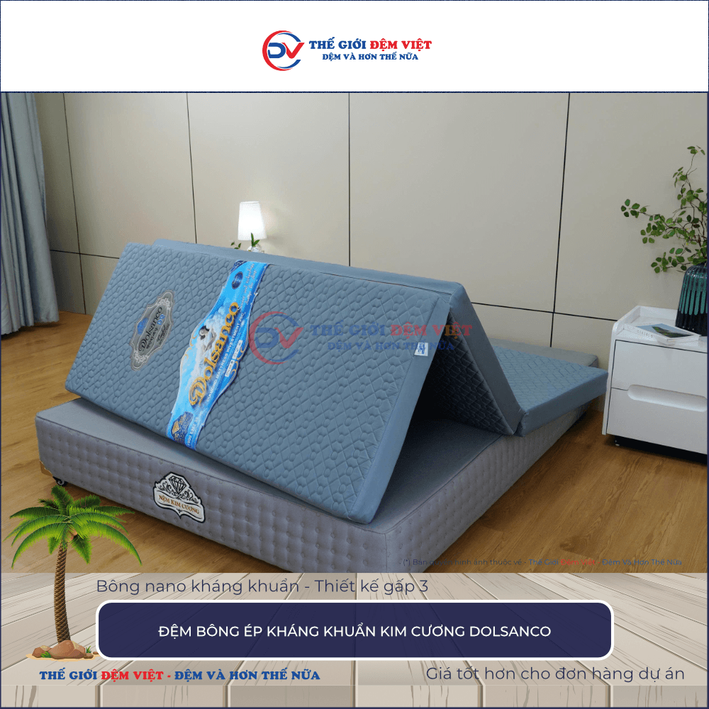 Đệm bông ép Kim Cương Dolsanco