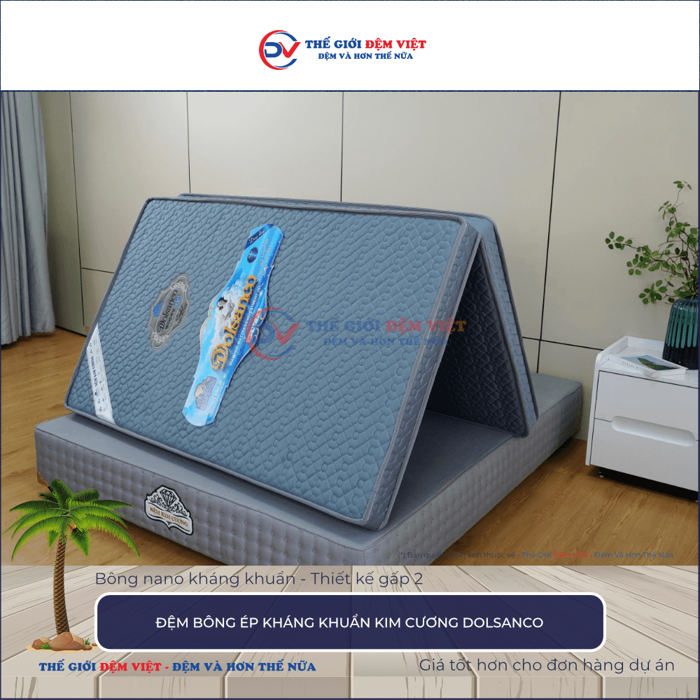 Đệm bông ép Kim Cương Dolsanco