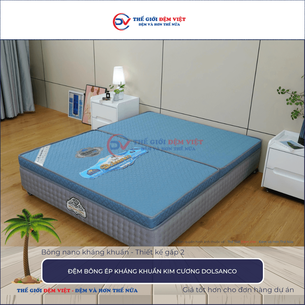 Đệm bông ép Kim Cương Dolsanco