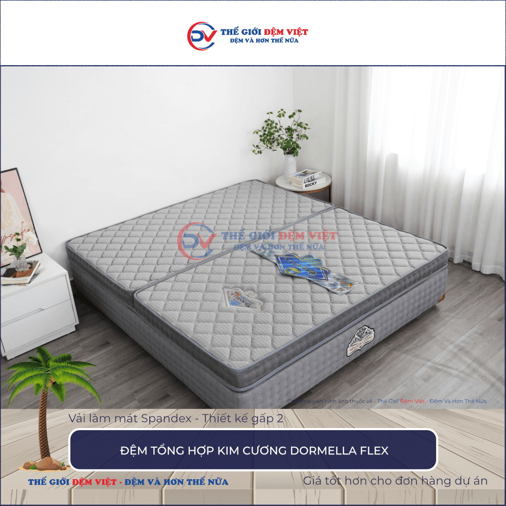 Đệm tổng hợp Kim Cương Dormella Flex