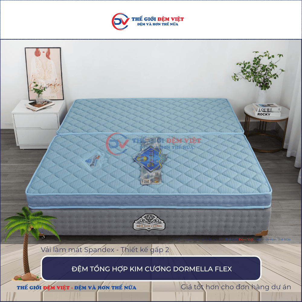 Đệm tổng hợp Kim Cương Dormella Flex