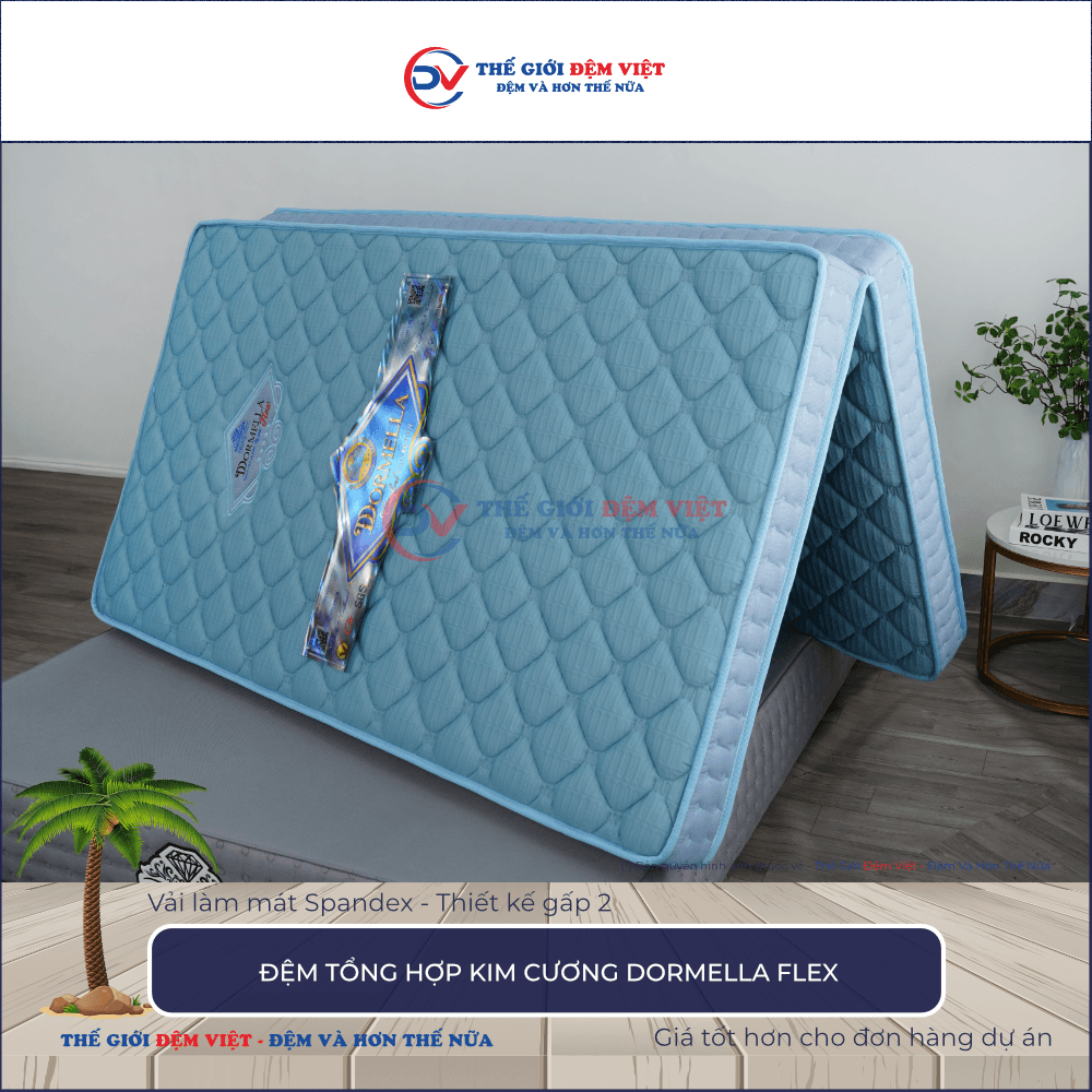 Đệm tổng hợp Kim Cương Dormella Flex