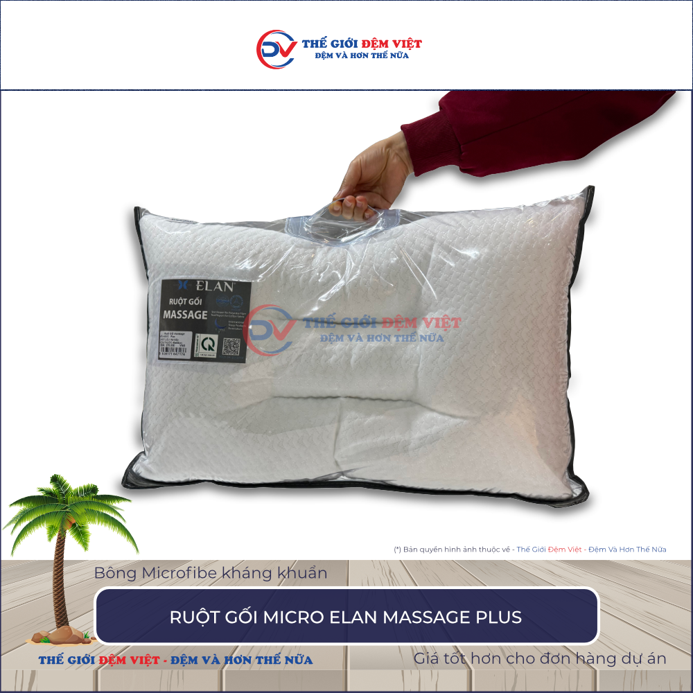 Ruột gối Micro Massage Elan Plus