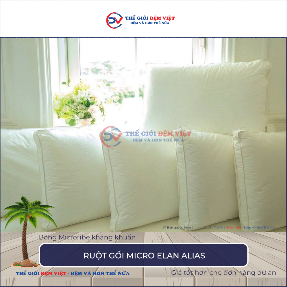 Ruột gối Microfiber Elan Alias-1