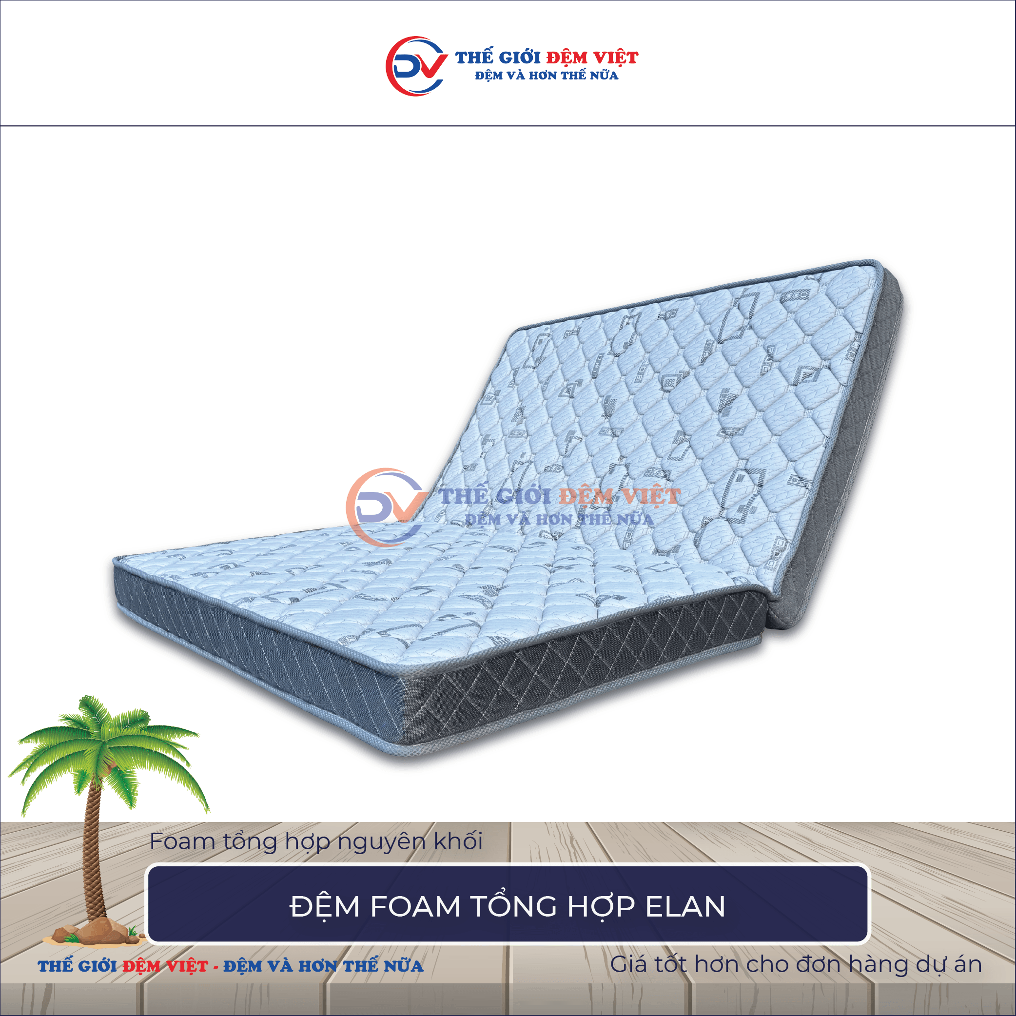 Đệm Foam tổng hợp Elan-1