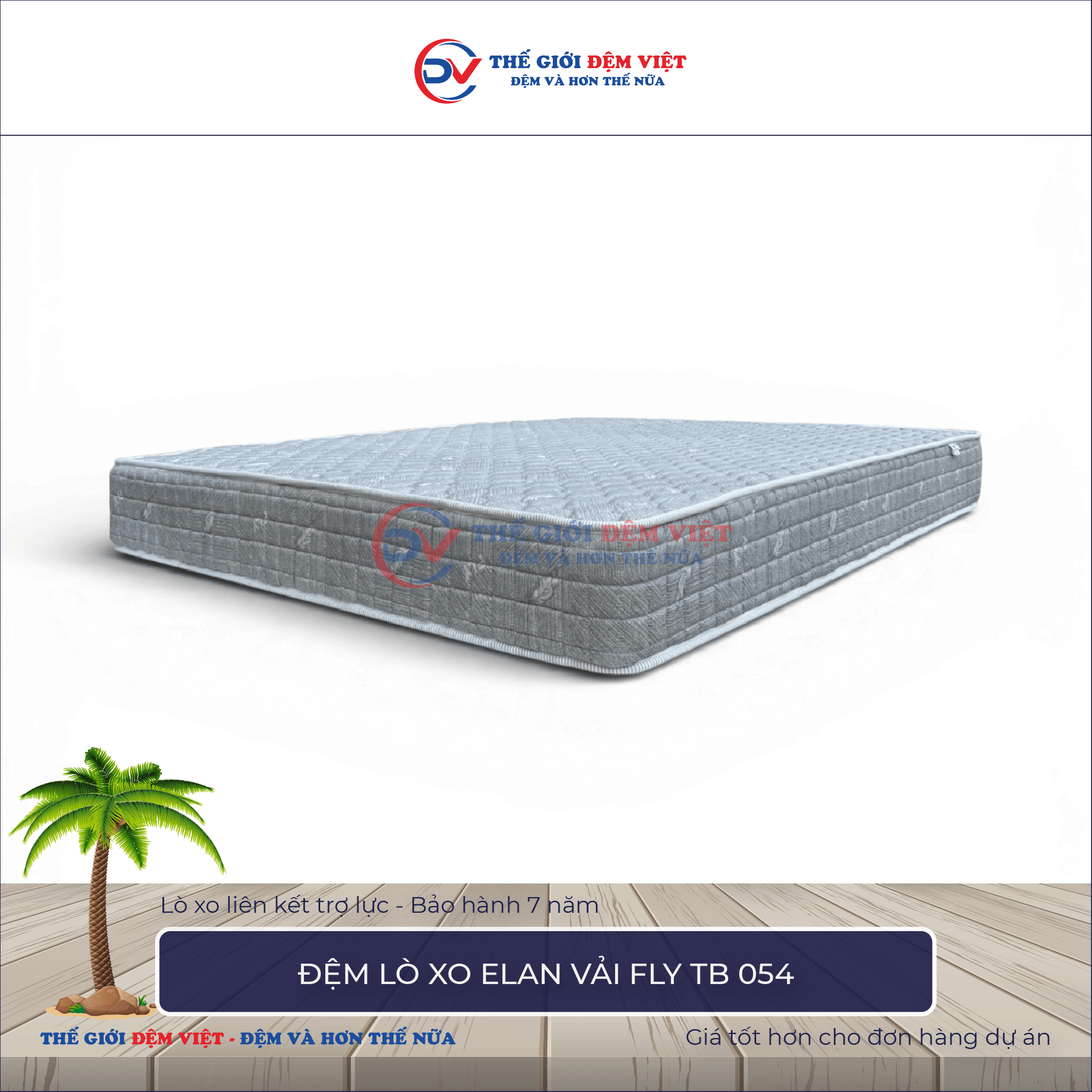 Đệm lò xo Elan vải FLY TB 054