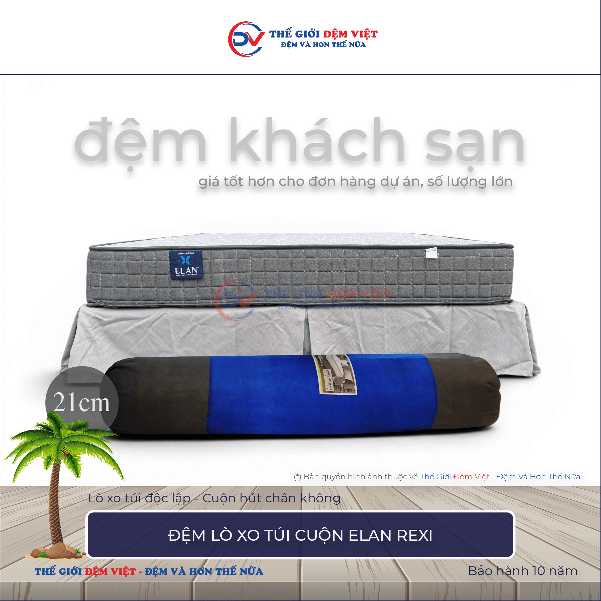 Đệm lò xo túi cuộn Elan Rexi-3