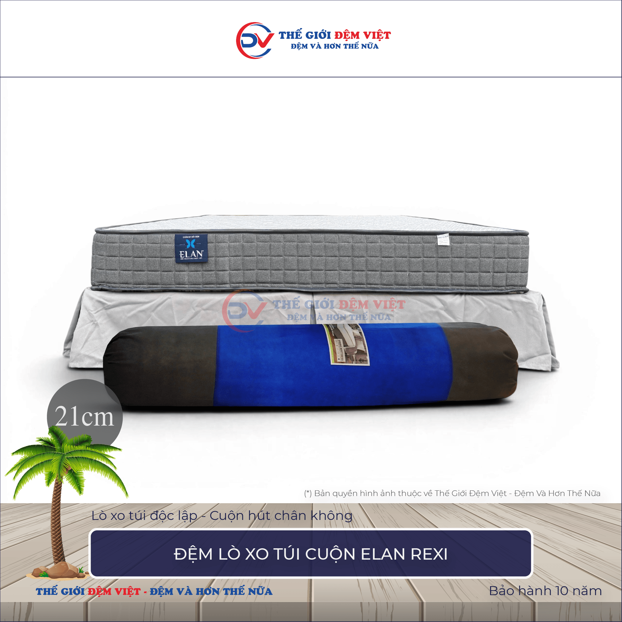 Đệm lò xo túi cuộn Elan Rexi
