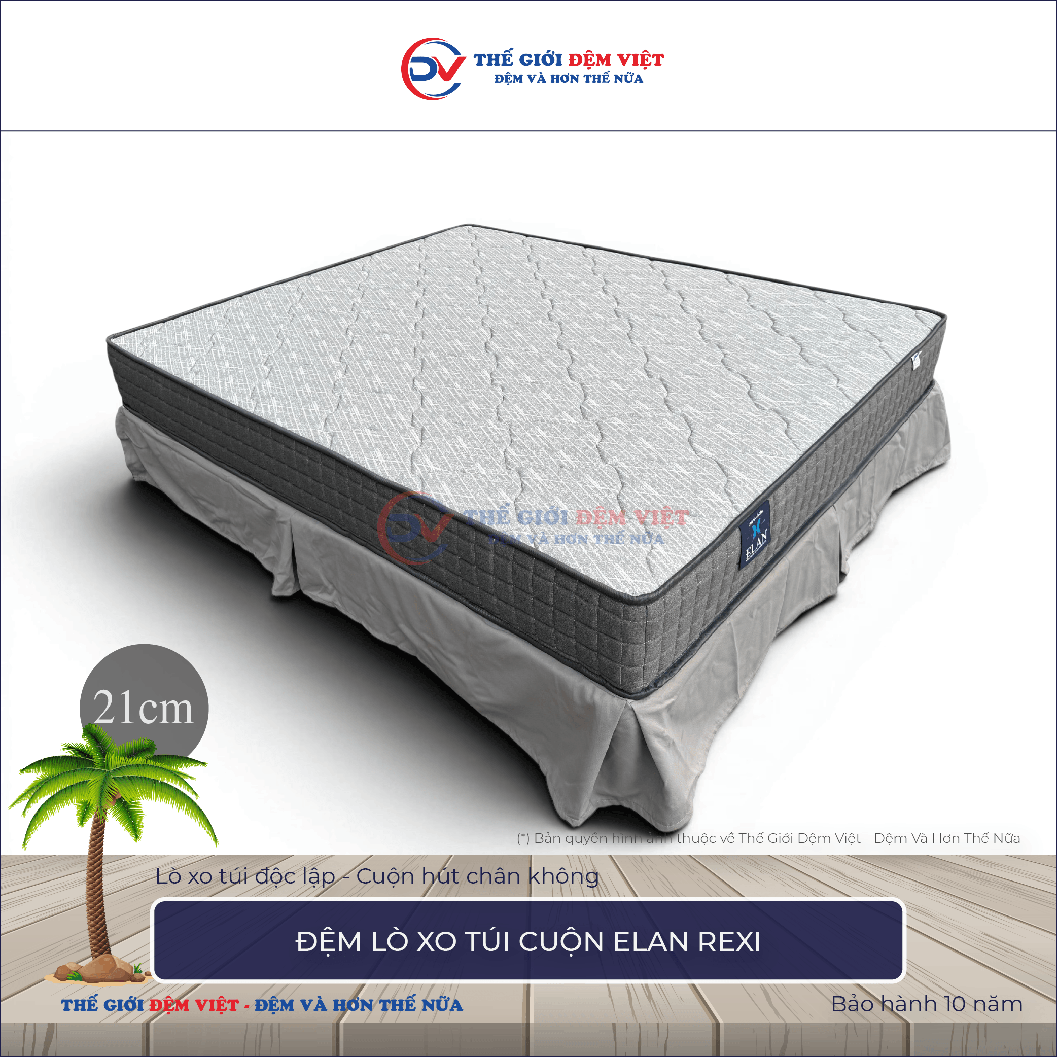 Đệm lò xo túi cuộn Elan Rexi