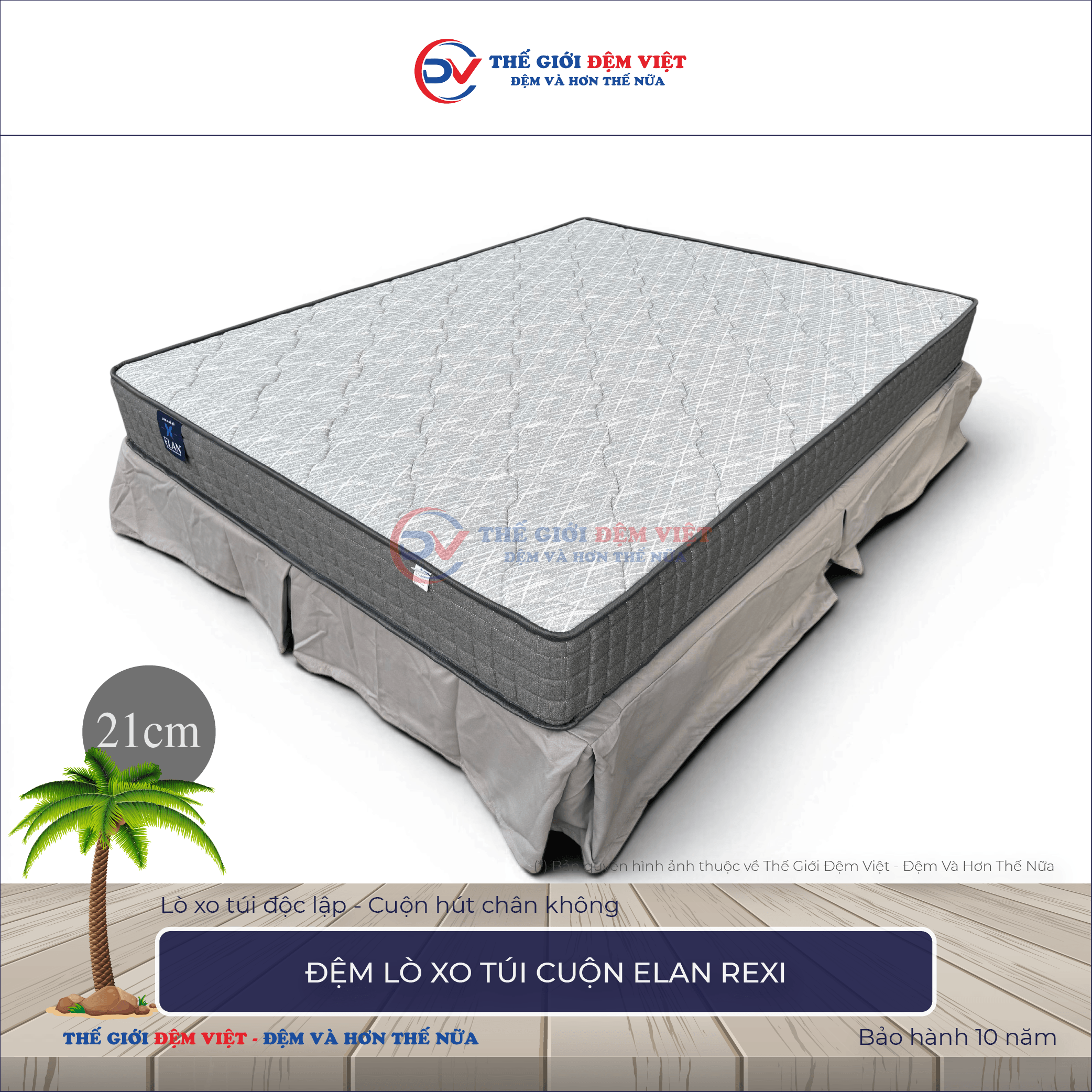 Đệm lò xo túi cuộn Elan Rexi