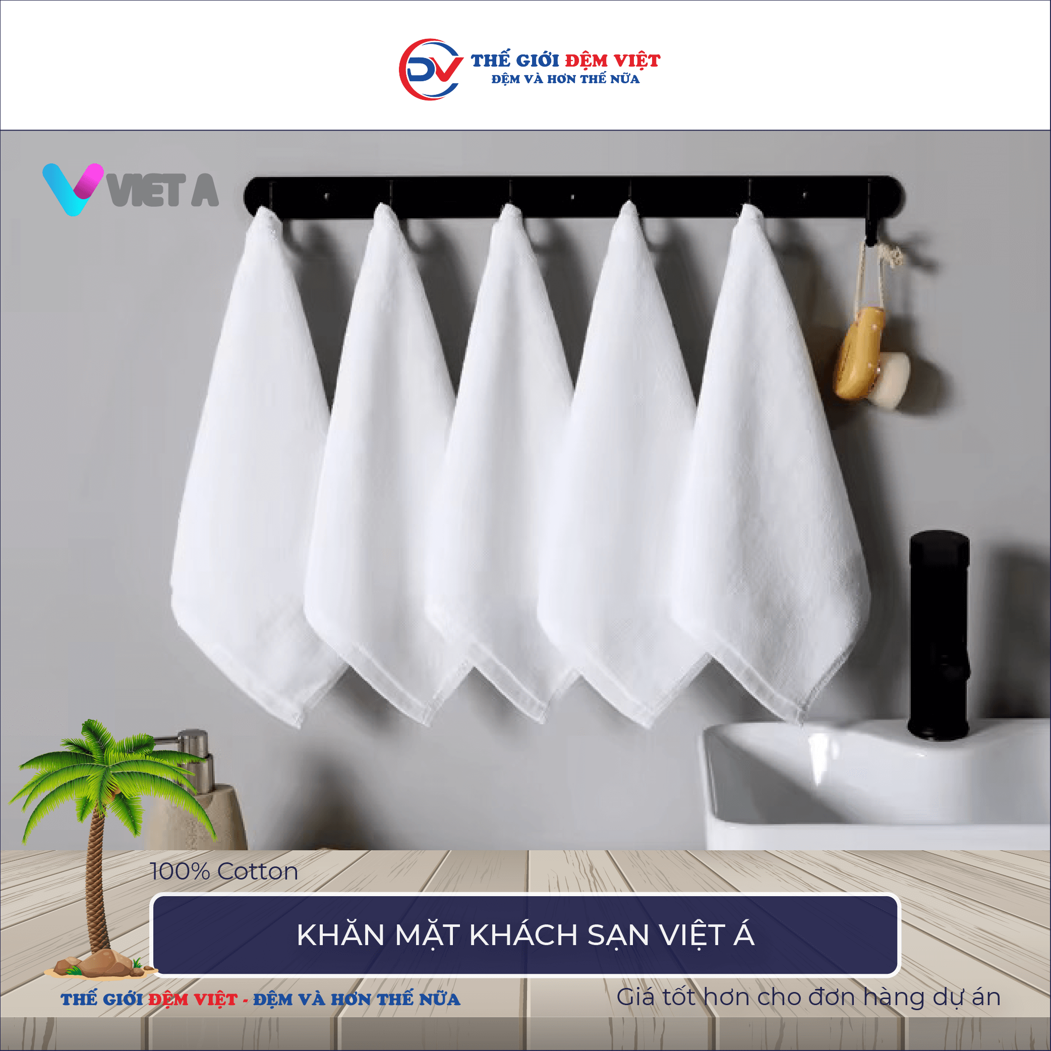 Khăn mặt khách sạn Việt Á 4-2