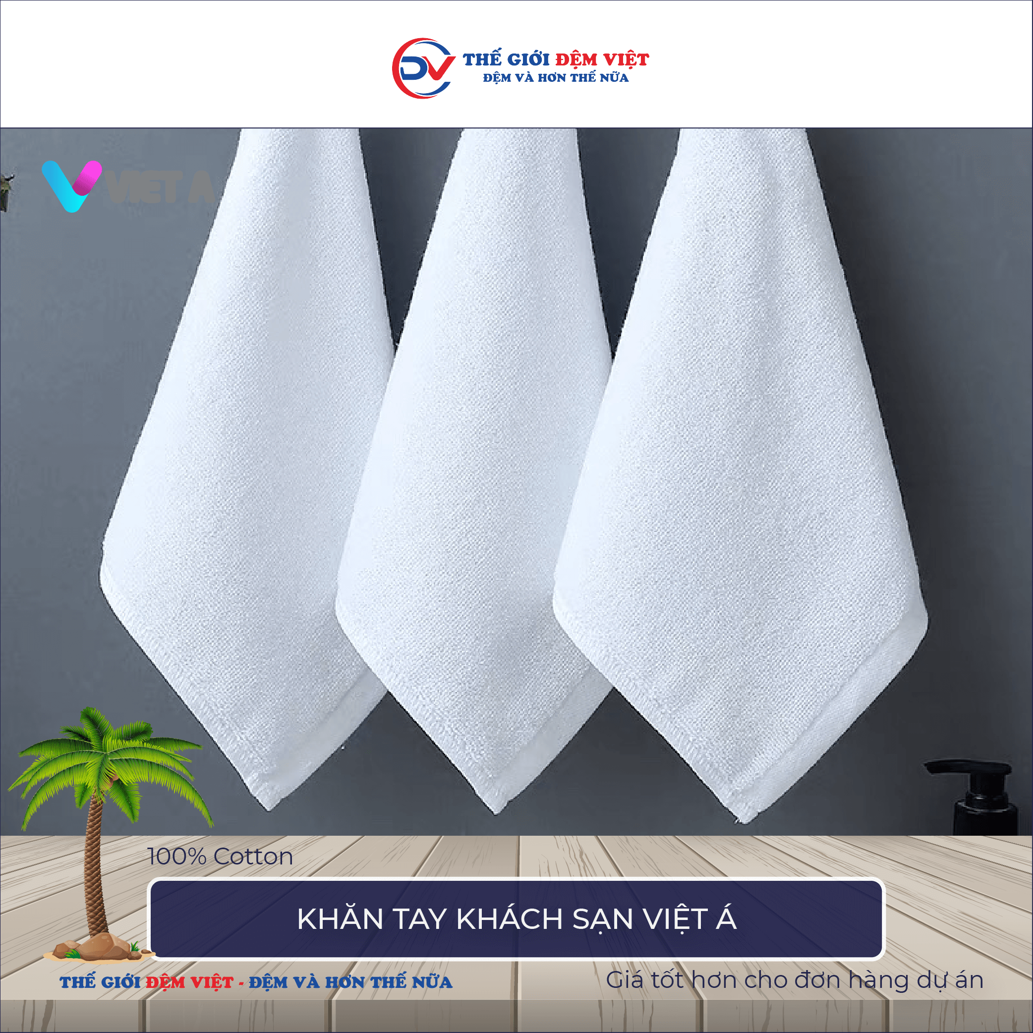 Khăn tay khách sạn Việt Á 1-1