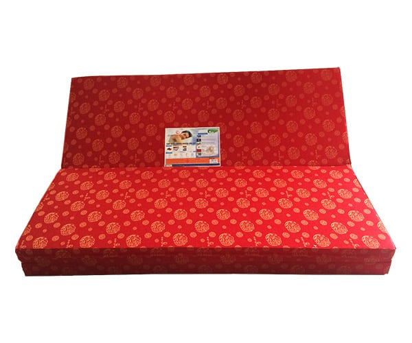 Đệm bông ép Nano vỏ gấm 1