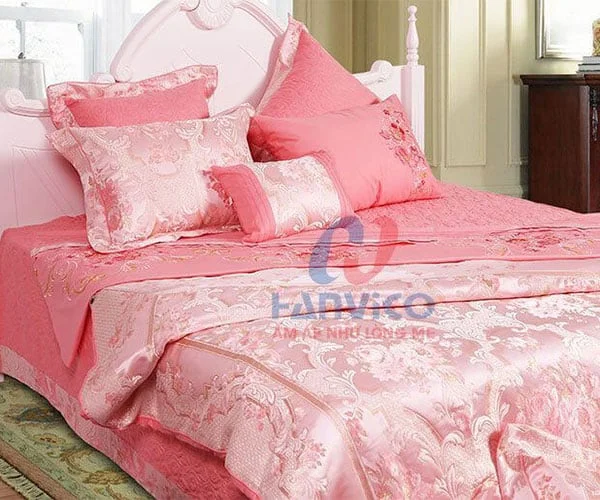 Chăn ga gối Hanvico Royal Award RA-26 có màu sắc lãng mạn