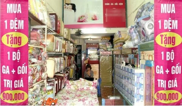cửa hàng chăn ga gối đệm giảm giá