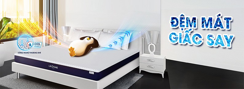 Đệm mát mùa hè công nghệ đột phá CoolAdapt