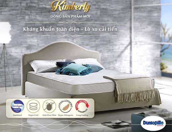 dem-lo-xo-dunlopillo-kimberly-1 Đệm lò xo Dunlopillo Kimberly