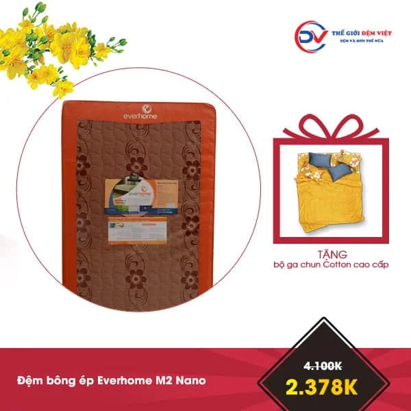 Khuyến mại đệm bông ép Everhome M2 Nano