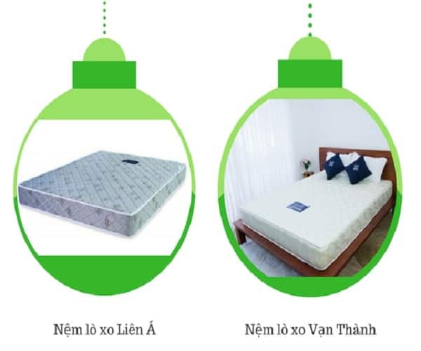 So sánh nệm Vạn Thành và Liên Á. 