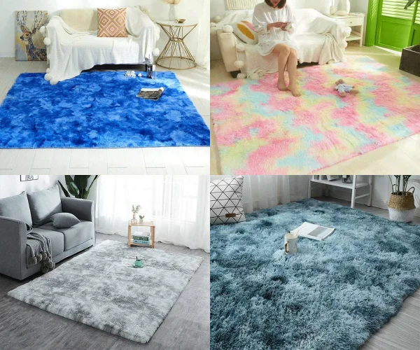 Thảm Trải Sàn, Trang Trí Lông Loang Đẹp L3